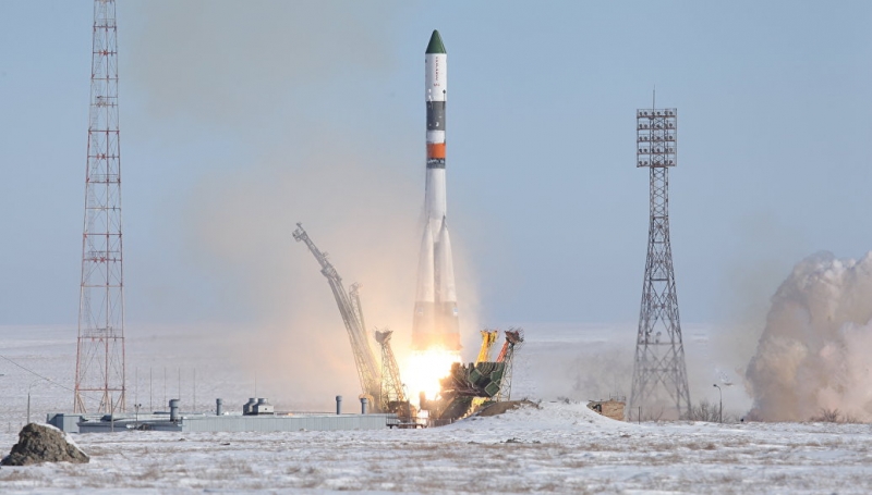  Запуск транспортного грузового корабля «Прогресс МС-05». Фото Роскомоса 